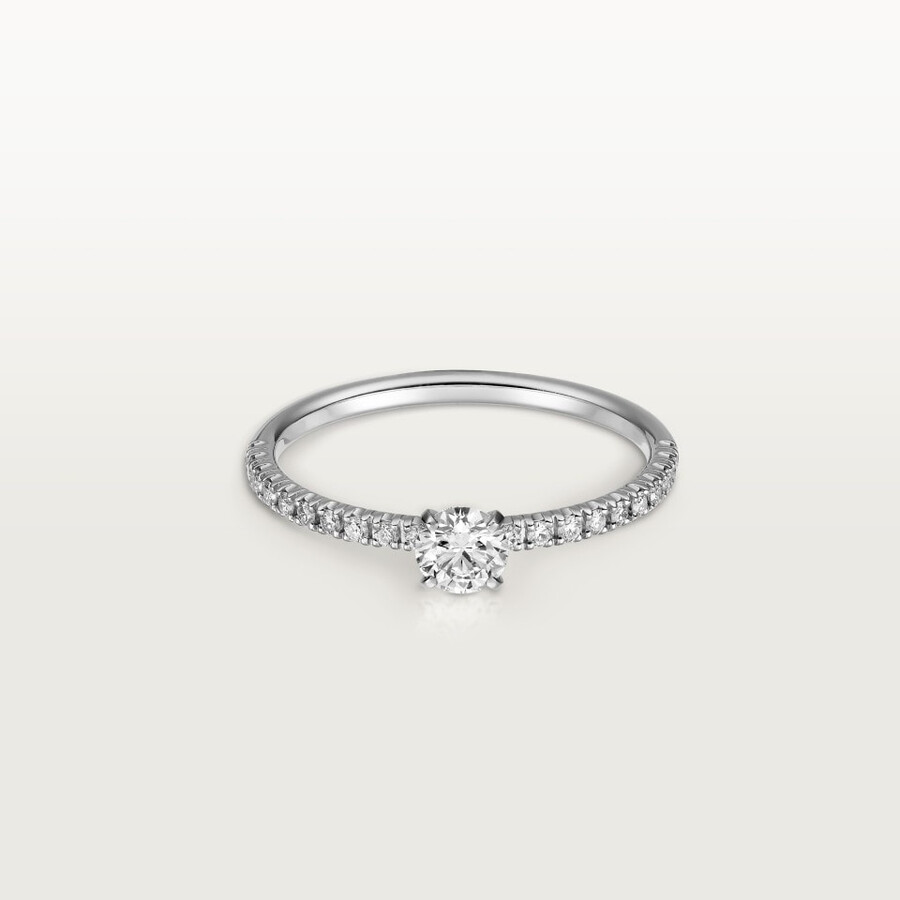 etincelle de cartier solitaire brilliant-cut diamond paved