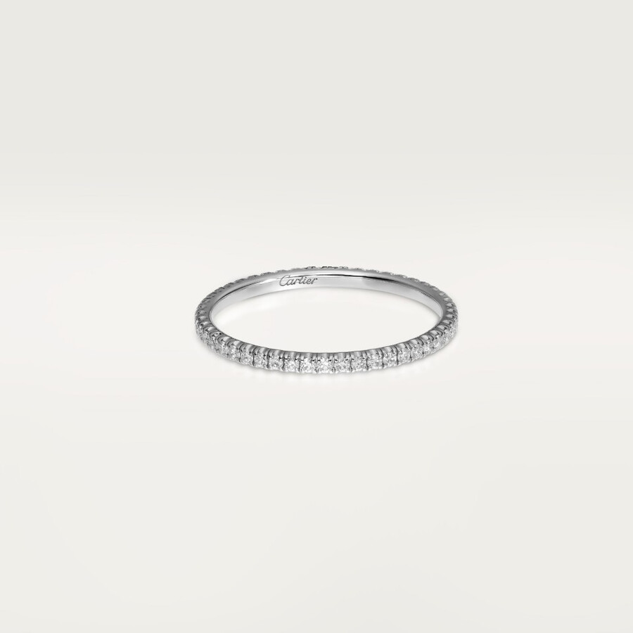 etincelle de cartier wedding band 1.5 mm width paved