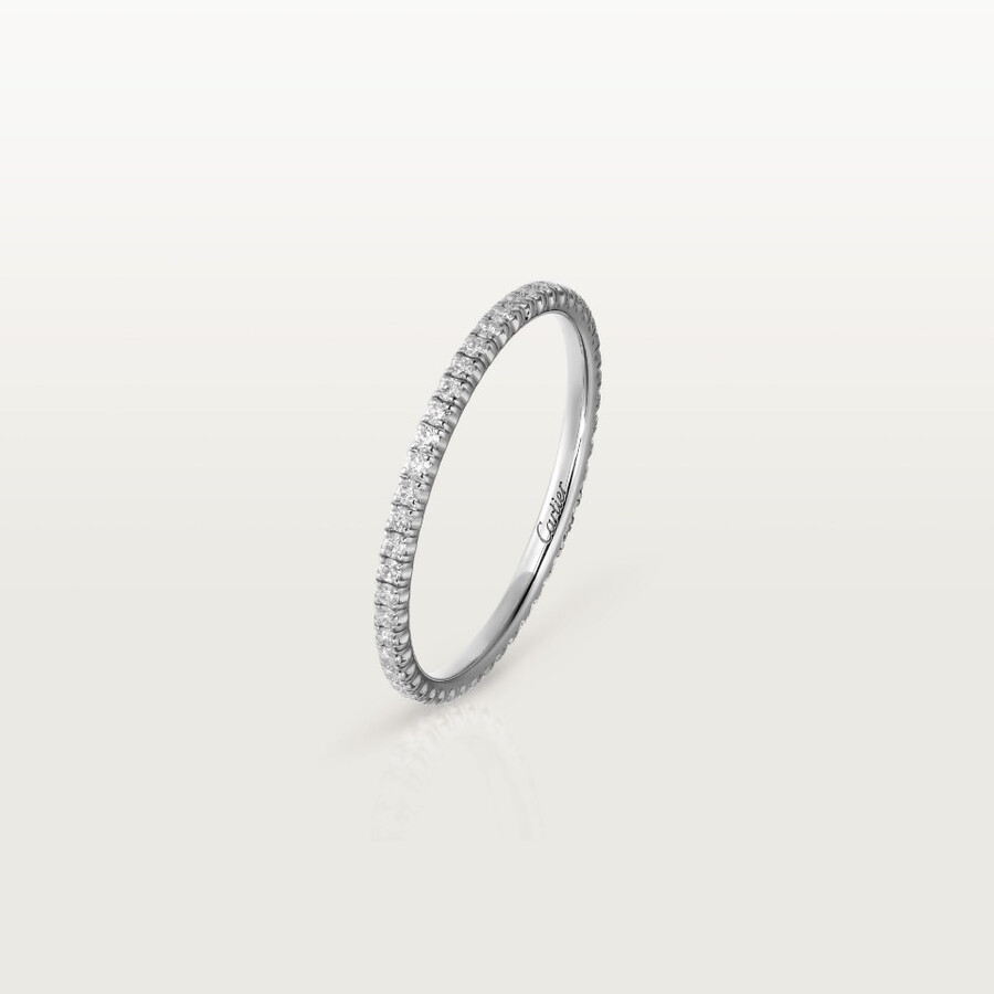 etincelle de cartier wedding band 1.5 mm width paved