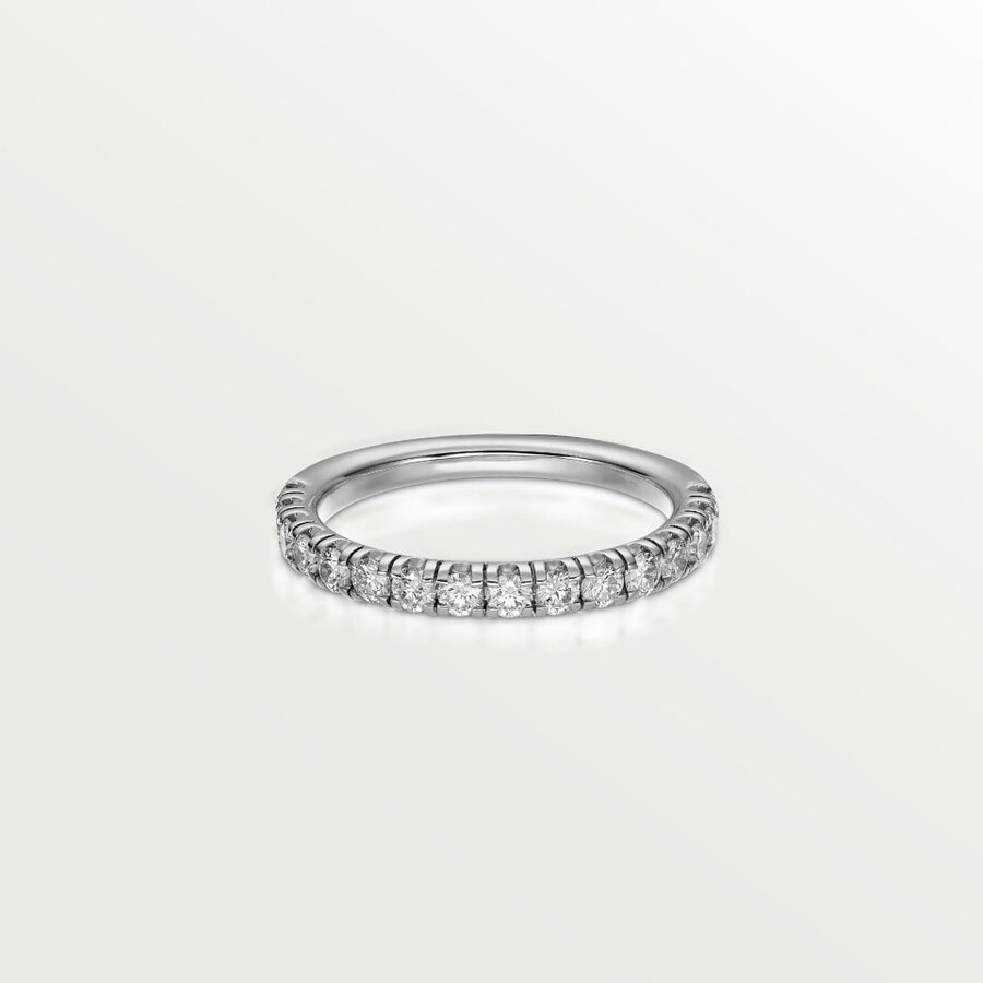 etincelle de cartier wedding band 2.6 mm width semi-paved