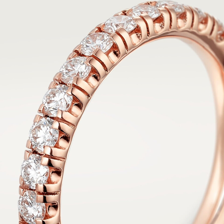 etincelle de cartier wedding band 2.6 mm width semi-paved