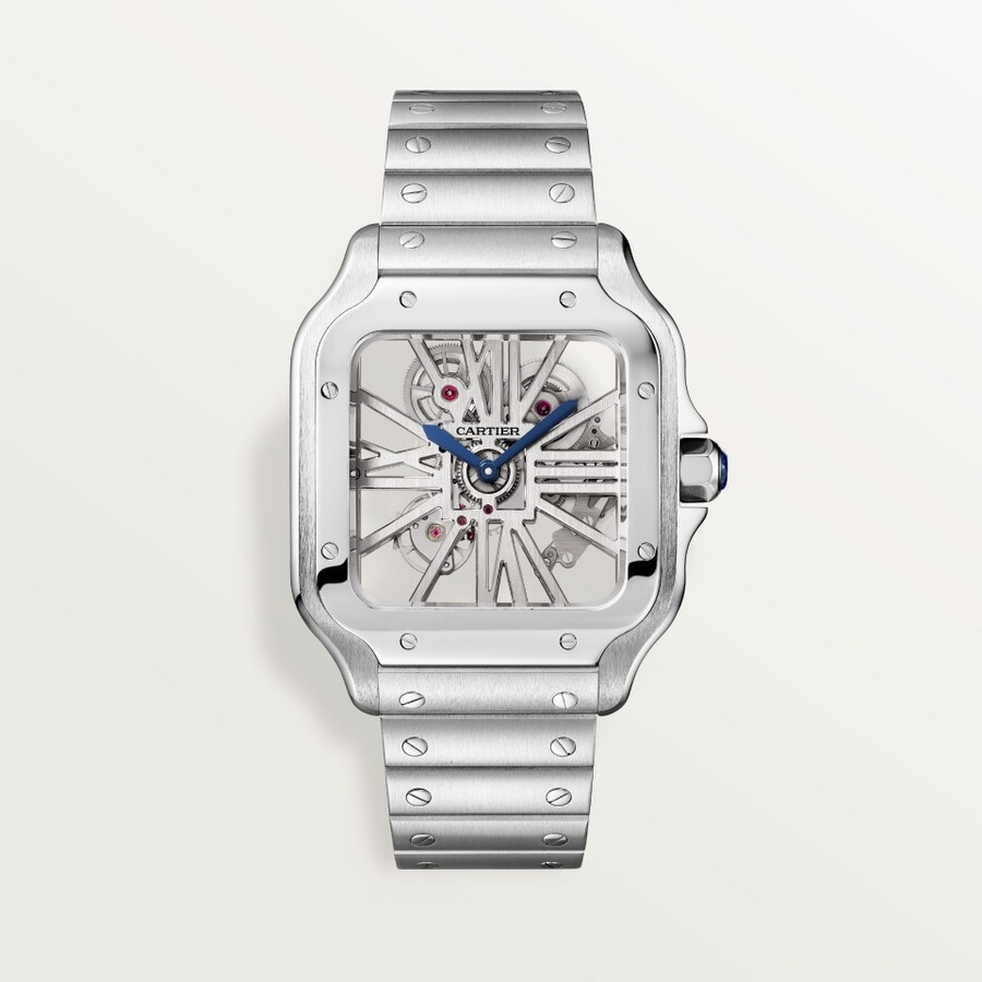 santos de cartier skeleton watch