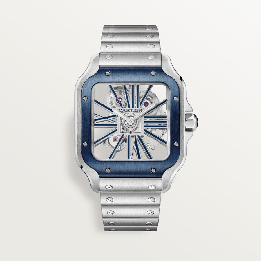 santos de cartier skeleton watch