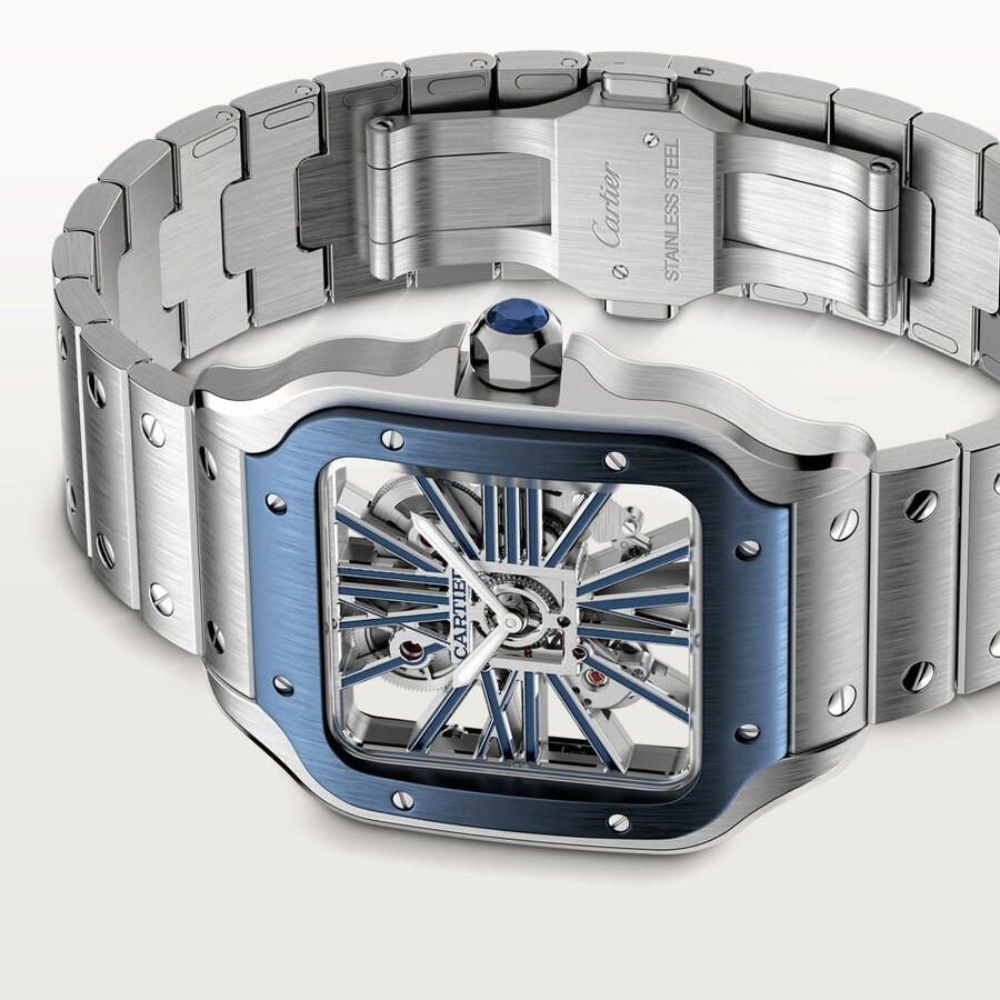 santos de cartier skeleton watch