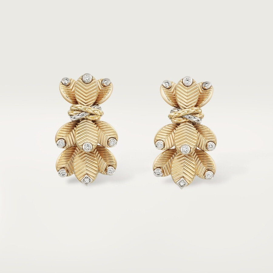 grain de café earrings diamonds