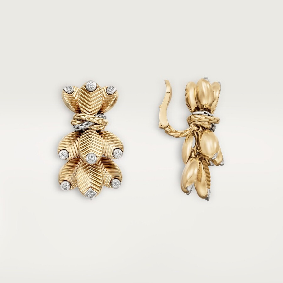 grain de café earrings diamonds