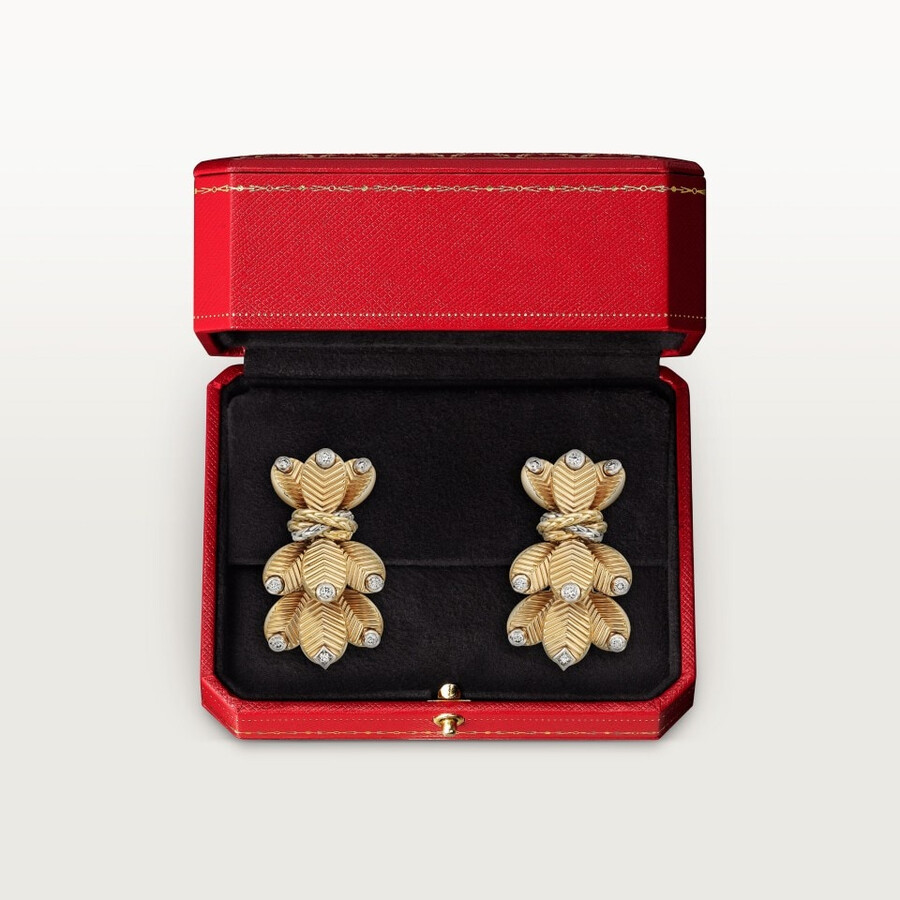 grain de café earrings diamonds