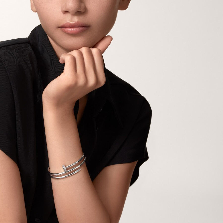 juste un clou bracelet double diamonds