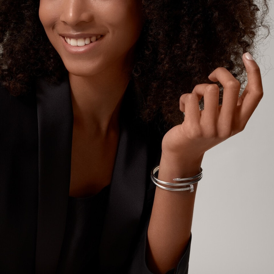 juste un clou bracelet double diamonds