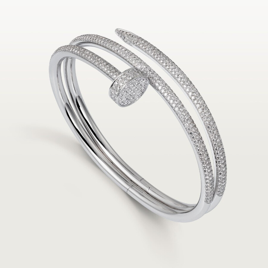 juste un clou bracelet double half-paved