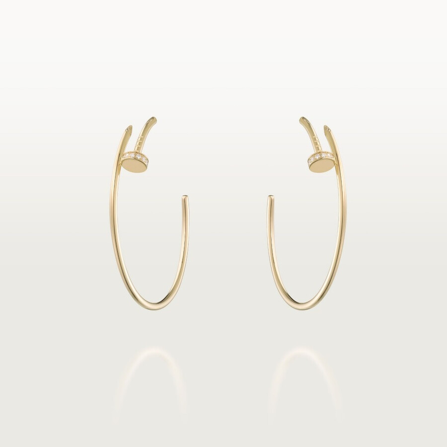 juste un clou hoop earrings large model diamonds