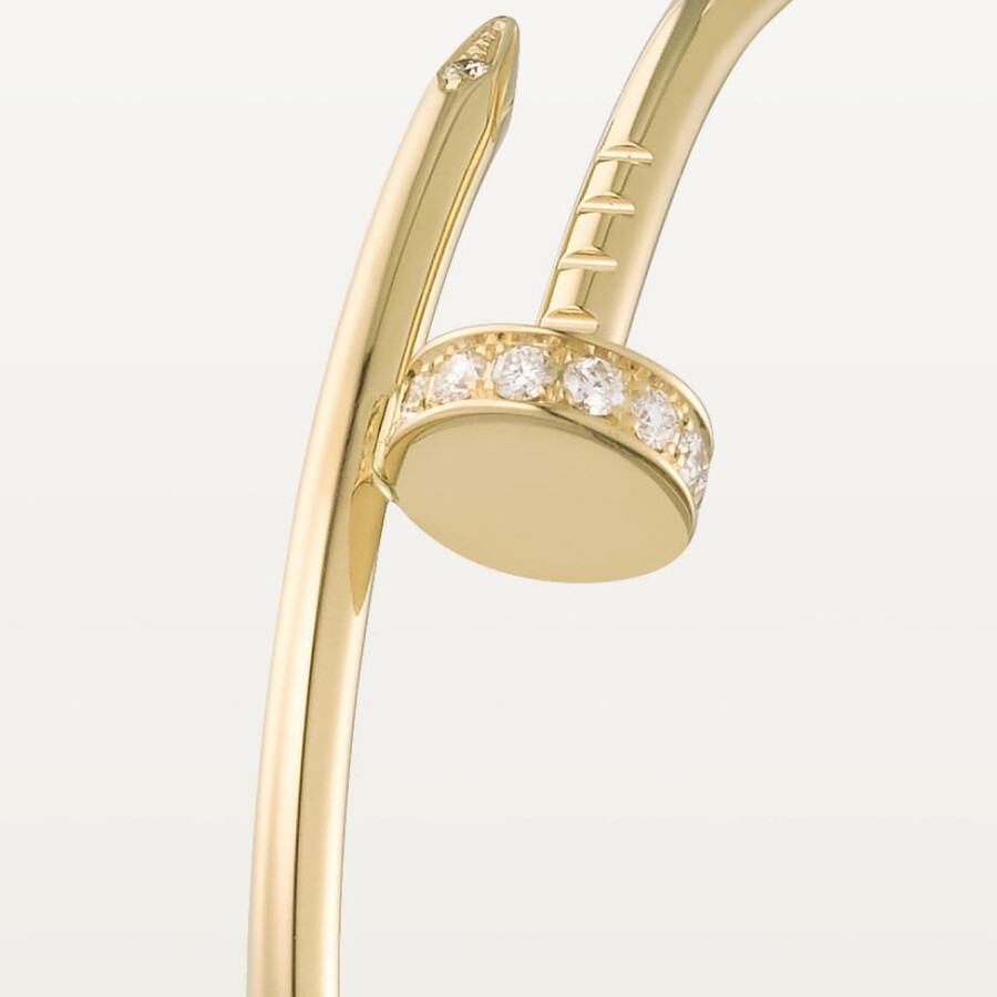 juste un clou hoop earrings large model diamonds