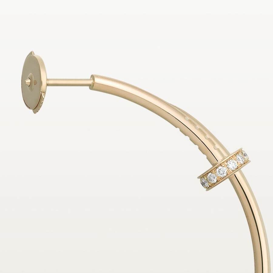 juste un clou hoop earrings large model diamonds