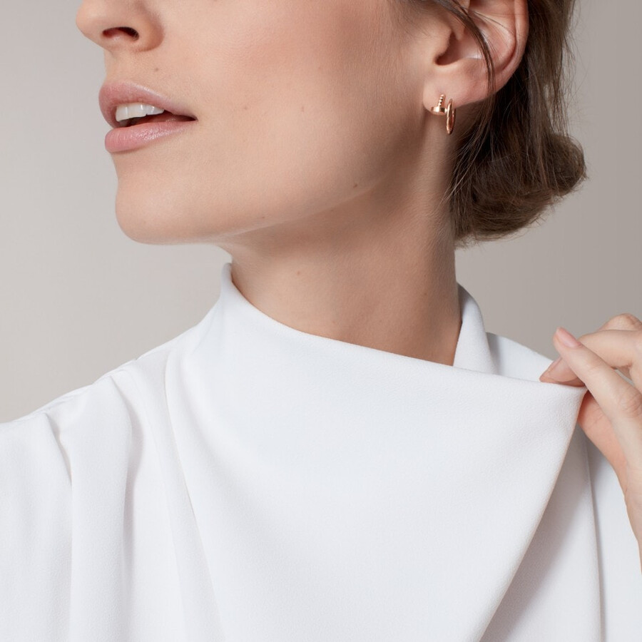 juste un clou hoop earrings small model
