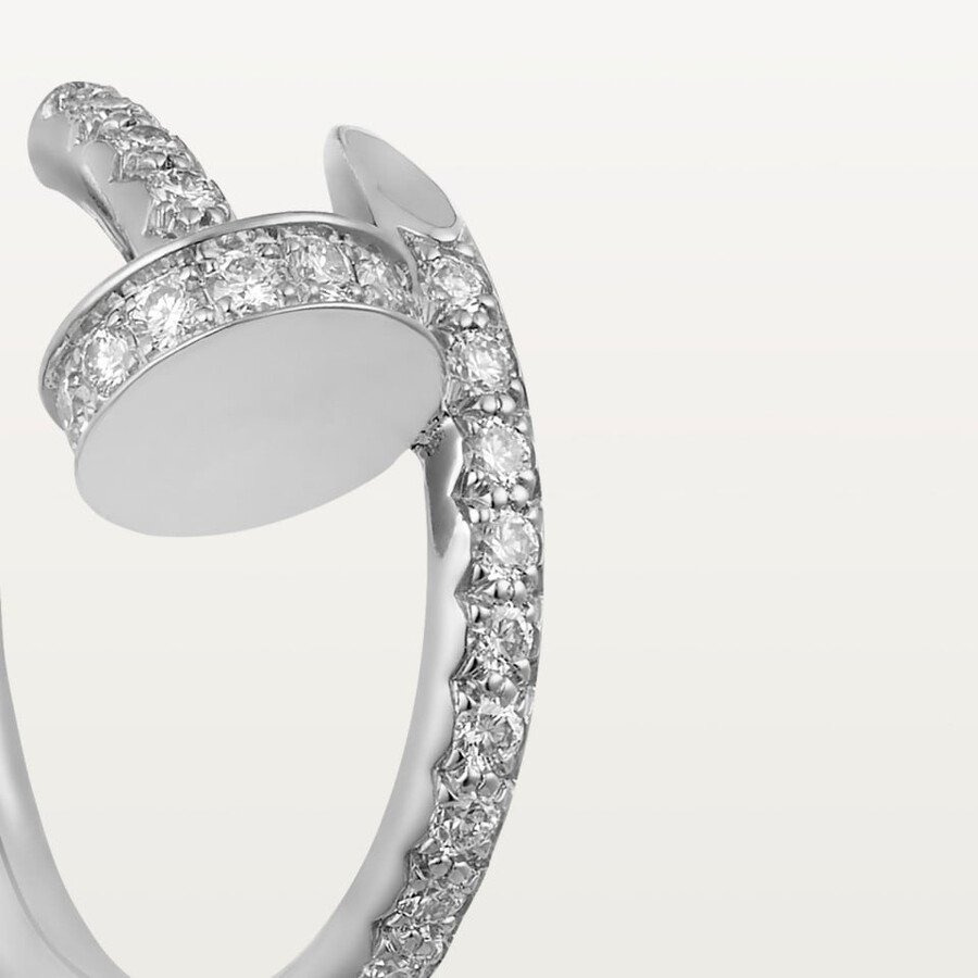 juste un clou hoop earrings small model paved
