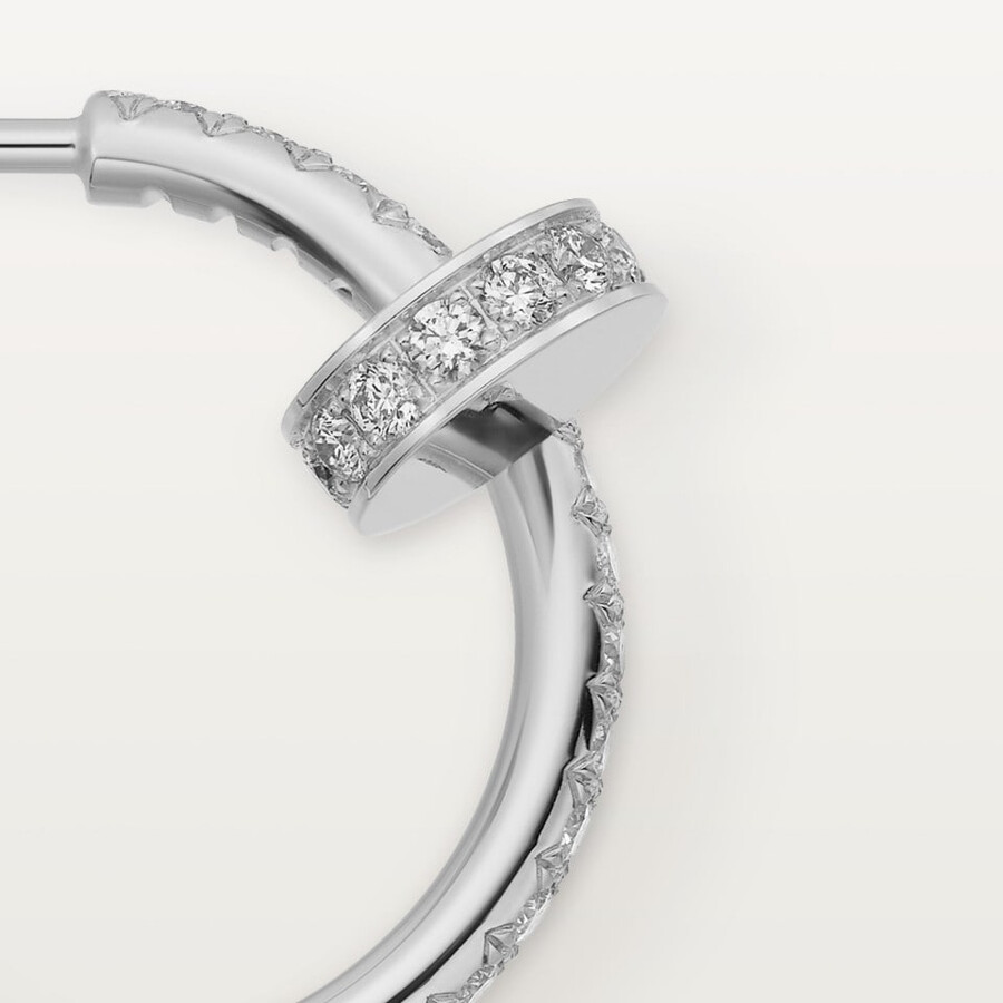 juste un clou hoop earrings small model paved