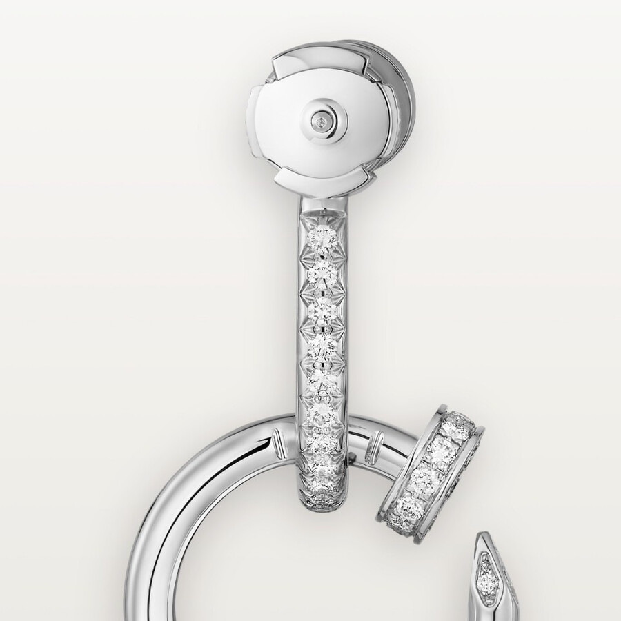 juste un clou earrings double paved