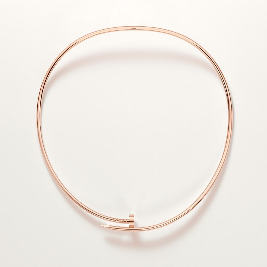juste un clou torque necklace small model reverse-set diamonds