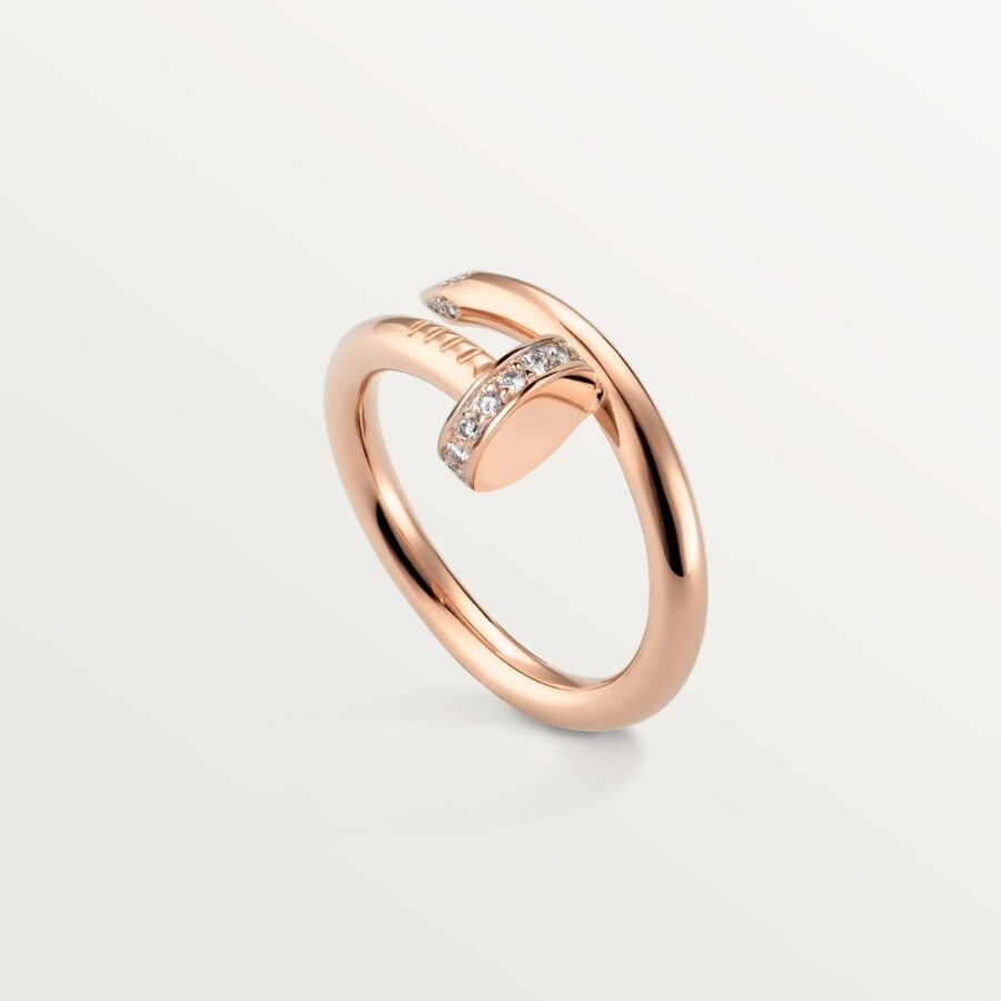 juste un clou ring classic model diamonds