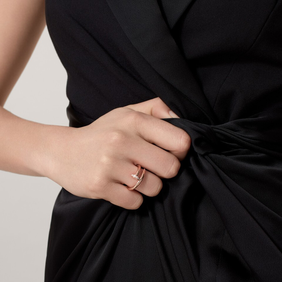 juste un clou ring classic model diamonds