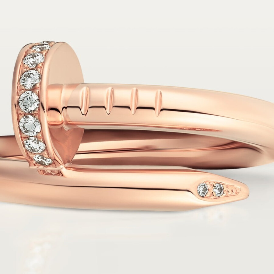 juste un clou ring classic model diamonds