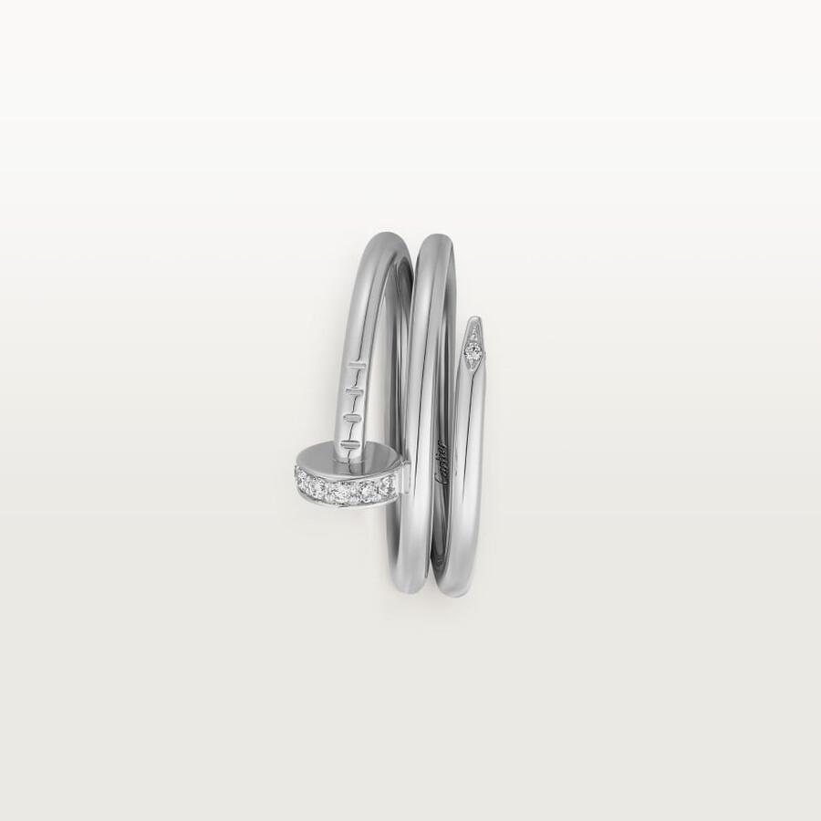 juste un clou ring double diamonds