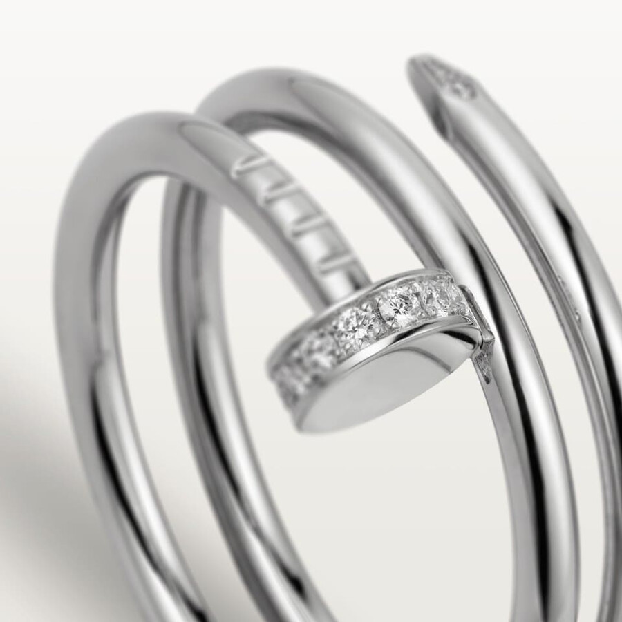 juste un clou ring double diamonds