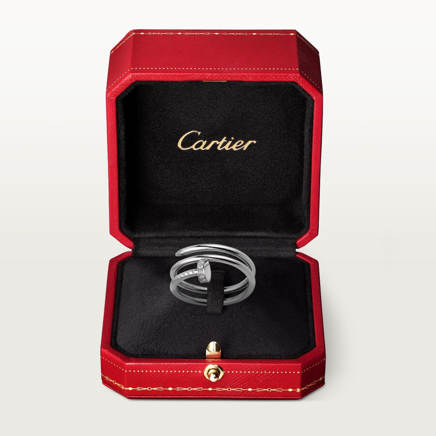 juste un clou ring double diamonds