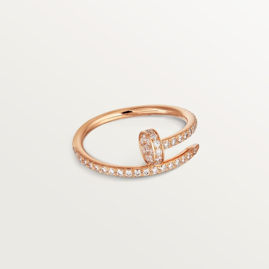 juste un clou ring small model half-paved