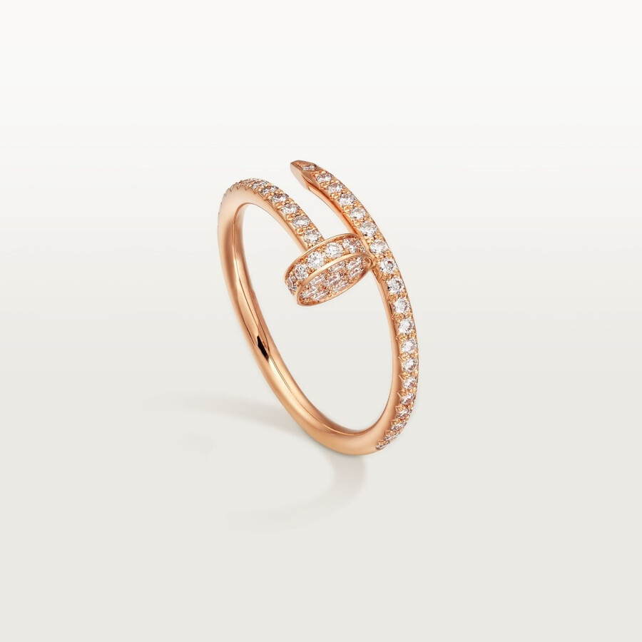 juste un clou ring small model half-paved