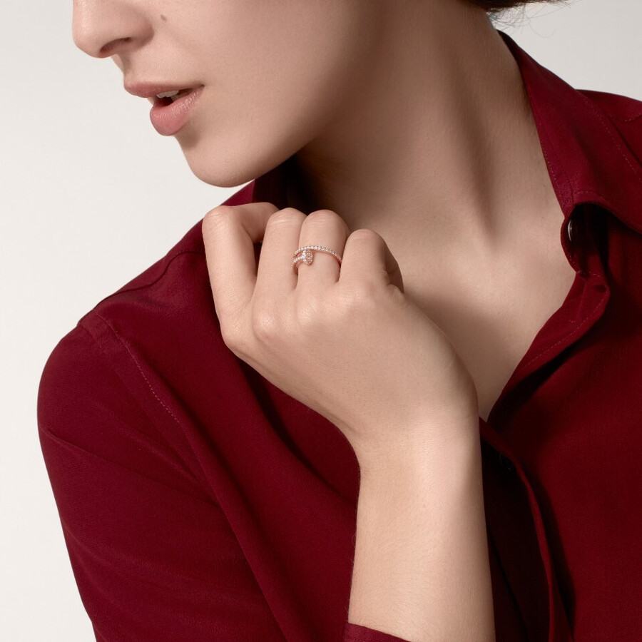 juste un clou ring small model half-paved
