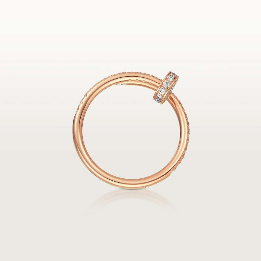 juste un clou ring small model half-paved
