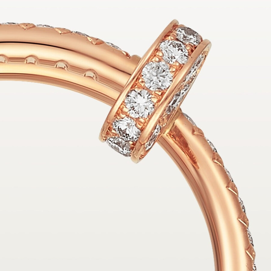 juste un clou ring small model half-paved