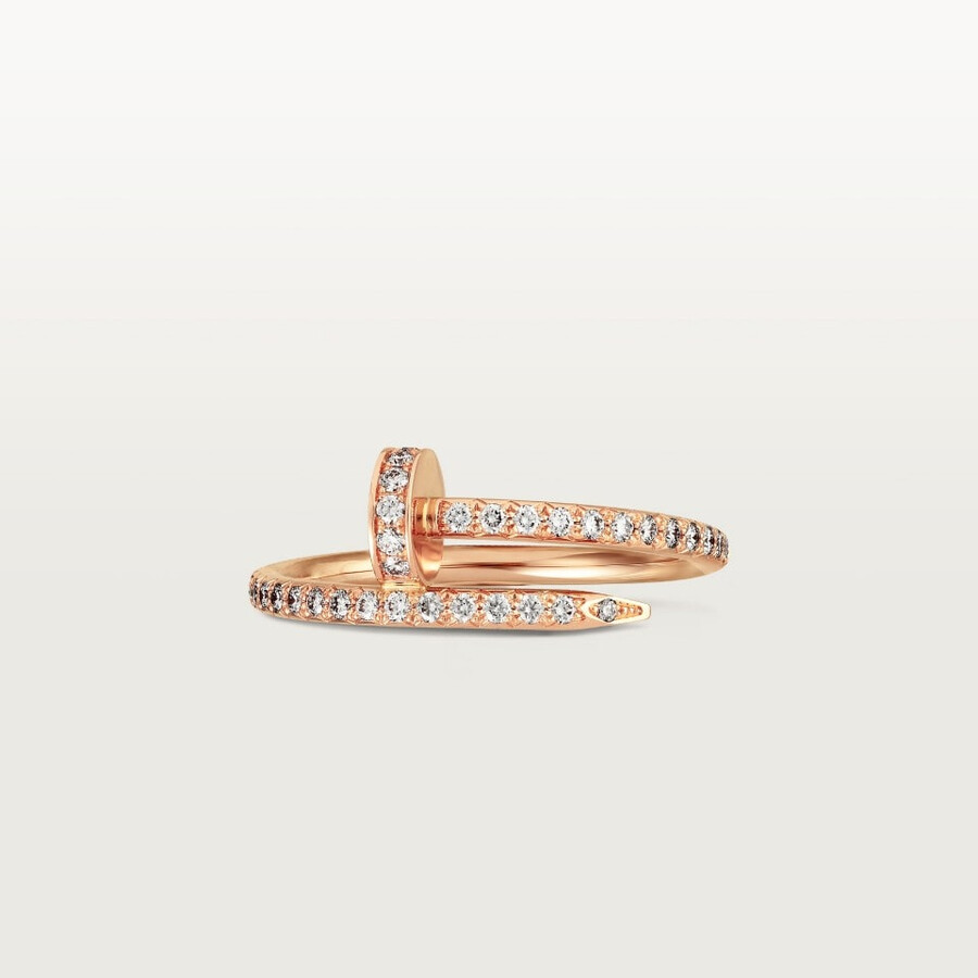juste un clou ring small model half-paved