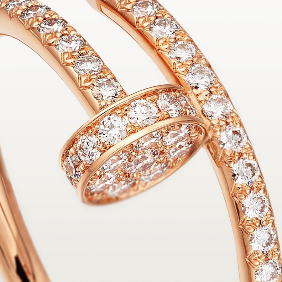 juste un clou ring small model half-paved