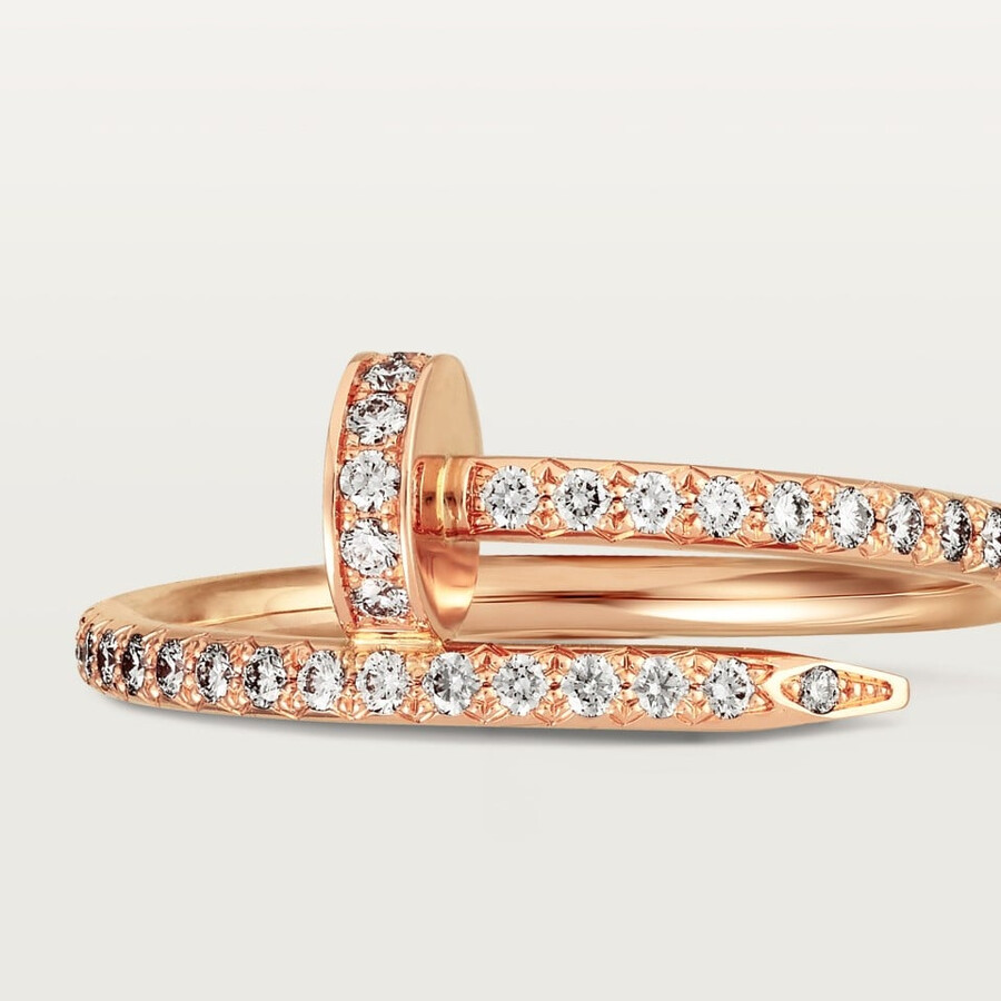 juste un clou ring small model half-paved