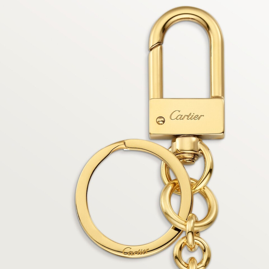 diabolo de cartier key ring with wax seal motif
