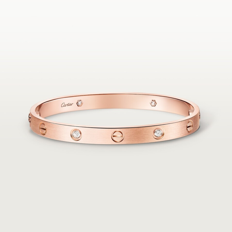 love bracelet classic model brushed 4 diamonds