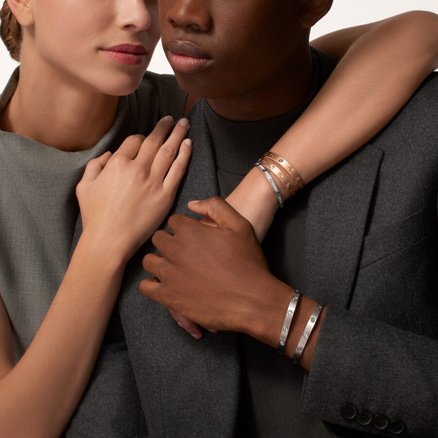 love bracelet classic model brushed 4 diamonds