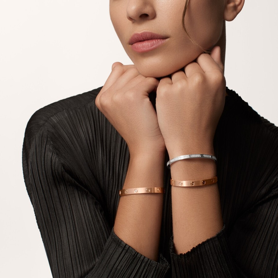 love bracelet classic model brushed 4 diamonds