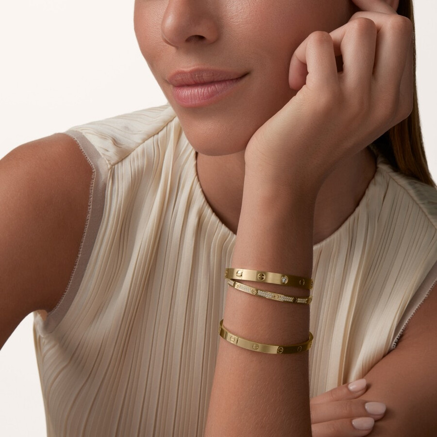 love bracelet classic model brushed 4 diamonds