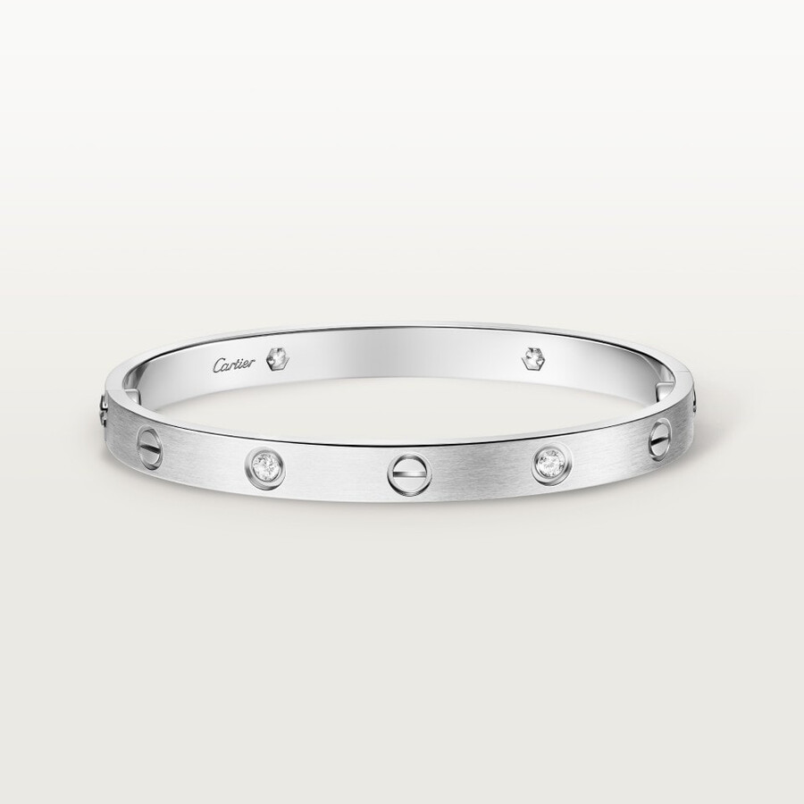 love bracelet classic model brushed 4 diamonds