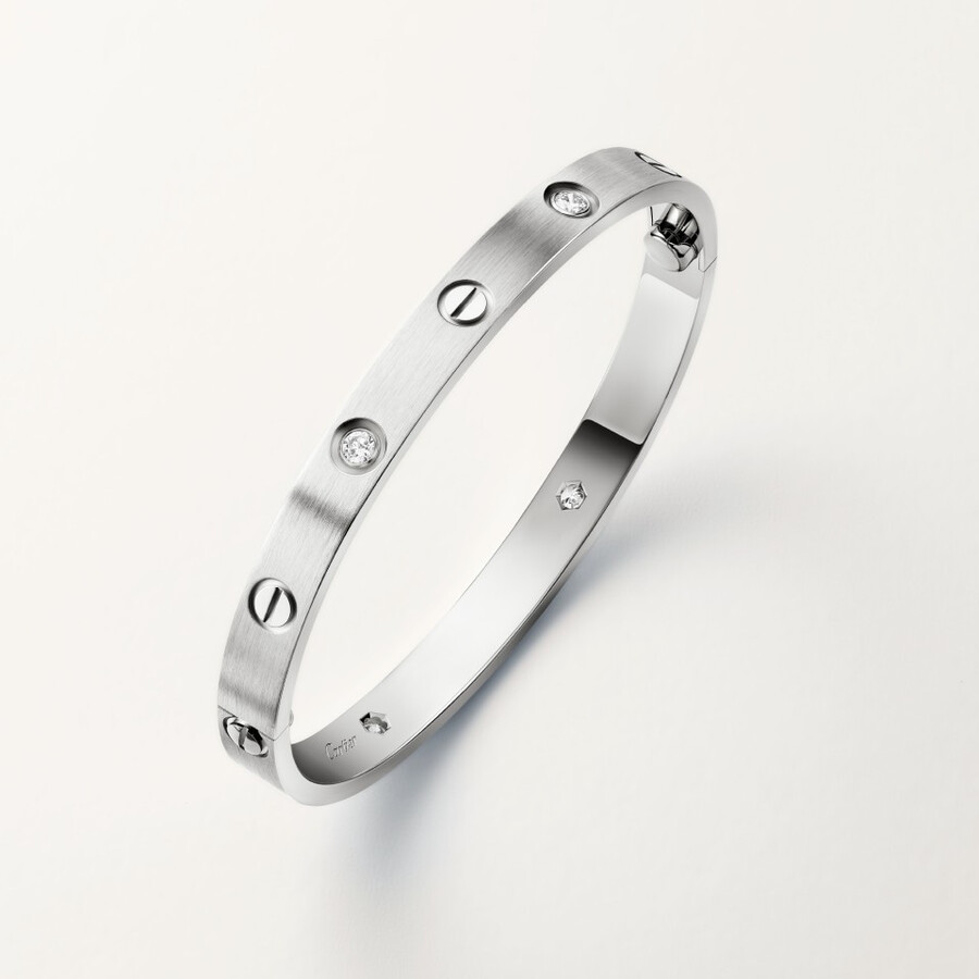 love bracelet classic model brushed 4 diamonds