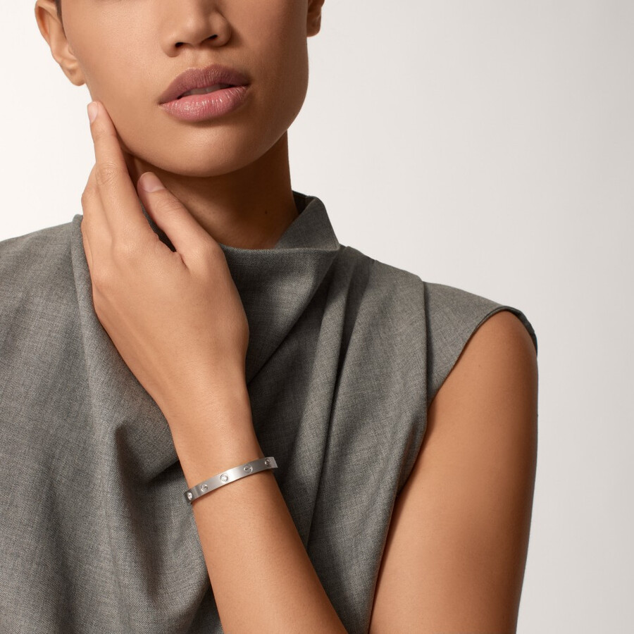 love bracelet classic model brushed 4 diamonds