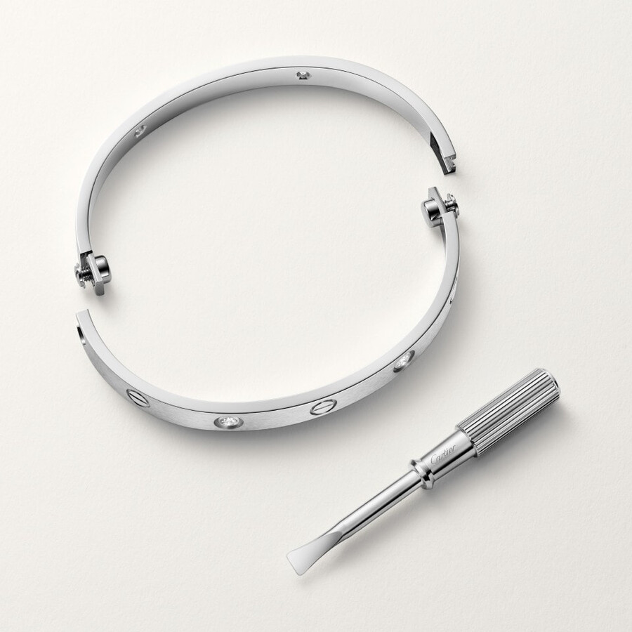 love bracelet classic model brushed 4 diamonds
