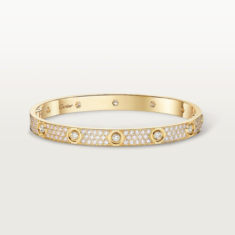 love bracelet classic model paved 10 diamonds