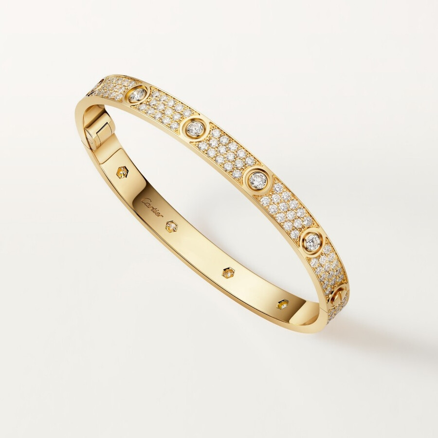 love bracelet classic model paved 10 diamonds