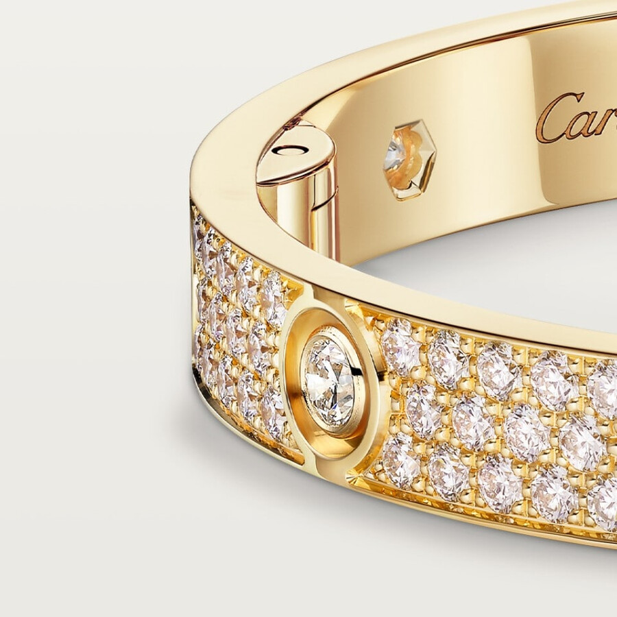 love bracelet classic model paved 10 diamonds