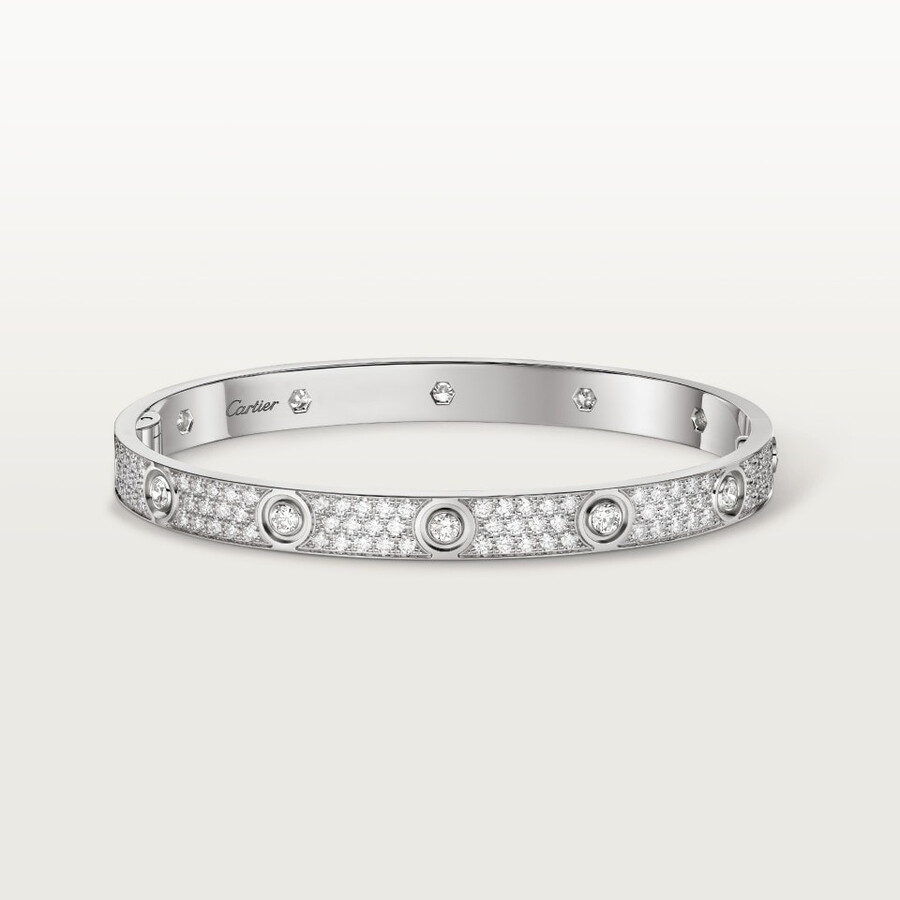 love bracelet classic model paved 10 diamonds