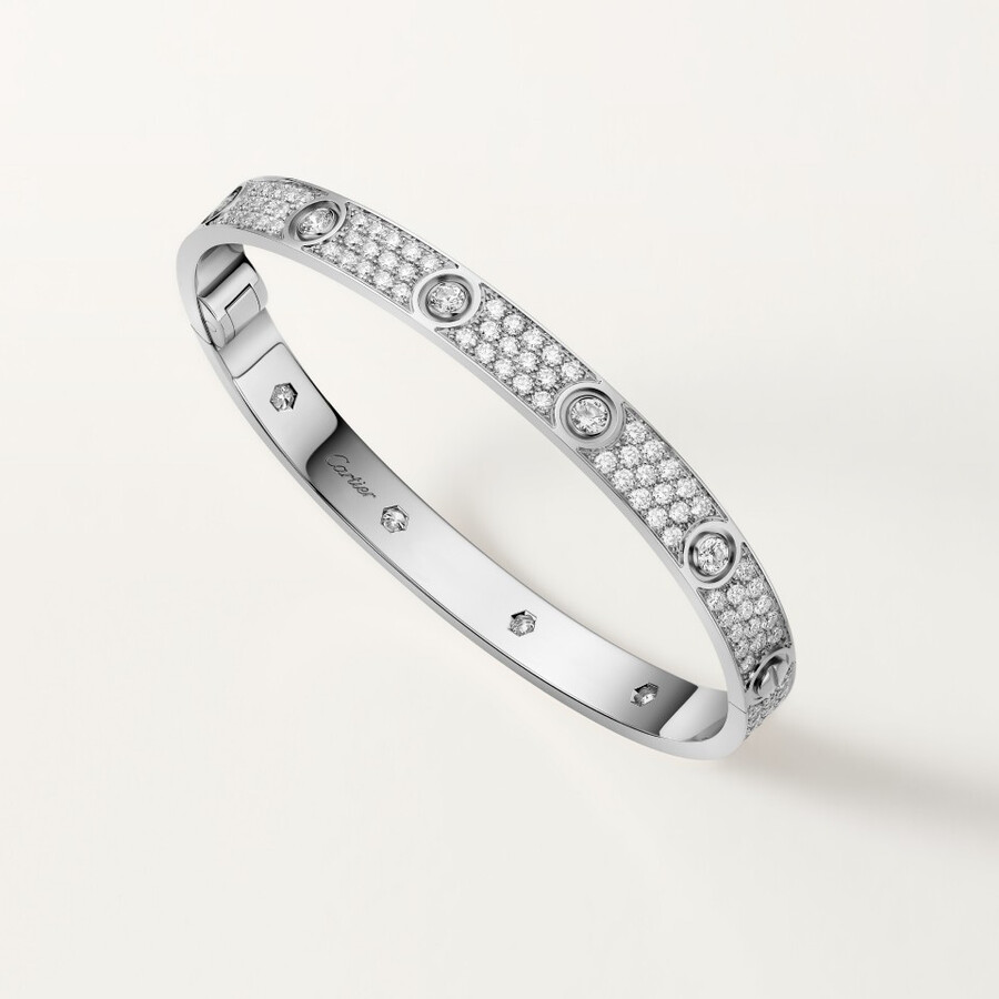love bracelet classic model paved 10 diamonds